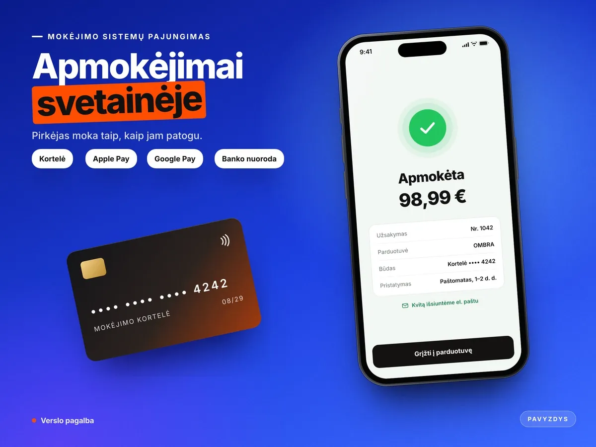 Apmokėjimai kortele, Apple Pay ir banku